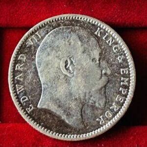 British India Silver Rupee Coin (Collectible)