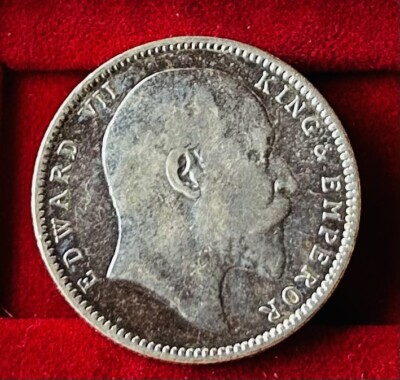 British India Silver Rupee Coin (Collectible)